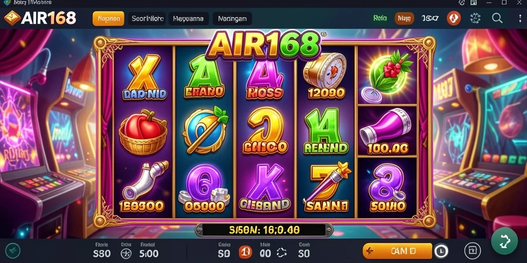 Tangkapan layar gameplay AIR168 yang menampilkan keseruan permainan slot.