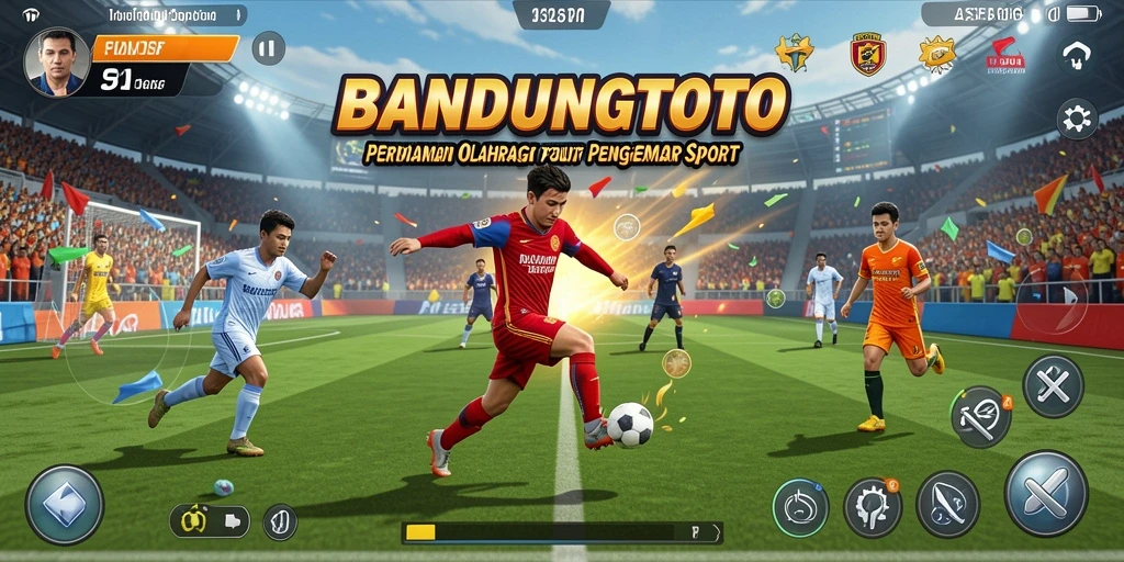 Tampilan seru gameplay BANDUNGTOTO dengan aksi olahraga yang mendebarkan.