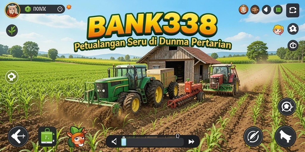 Tangkapan layar dari BANK338 menunjukkan pengalaman gameplay pertanian yang menyenangkan.
