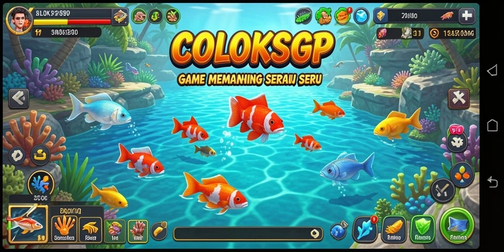 Screenshot gameplay COLOKSGP yang menarik dan memikat di lokasi memancing.