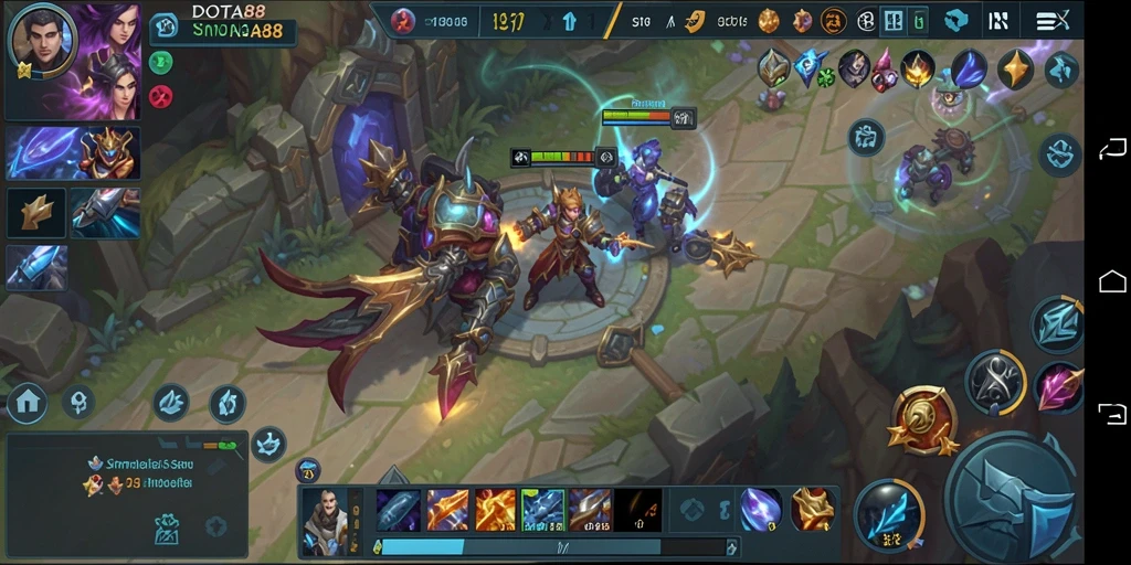 Tampilan gameplay DOTA88 yang menarik dan interaktif.