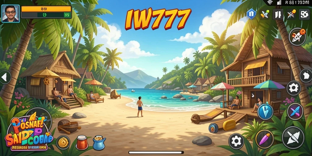 Tampilan gameplay IW777 yang penuh warna dan menarik.