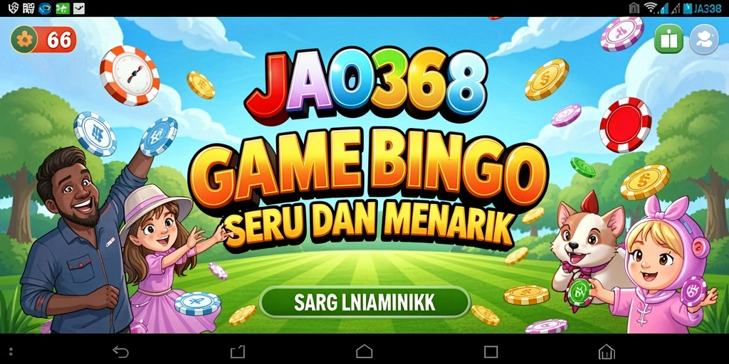 Tampilan utama gameplay Bingo JAGO368 yang seru dan interaktif.