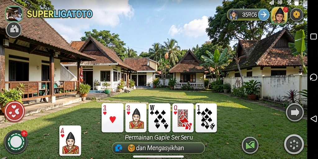 Tampilan gameplay seru dari SUPERLIGATOTO yang penuh tantangan.